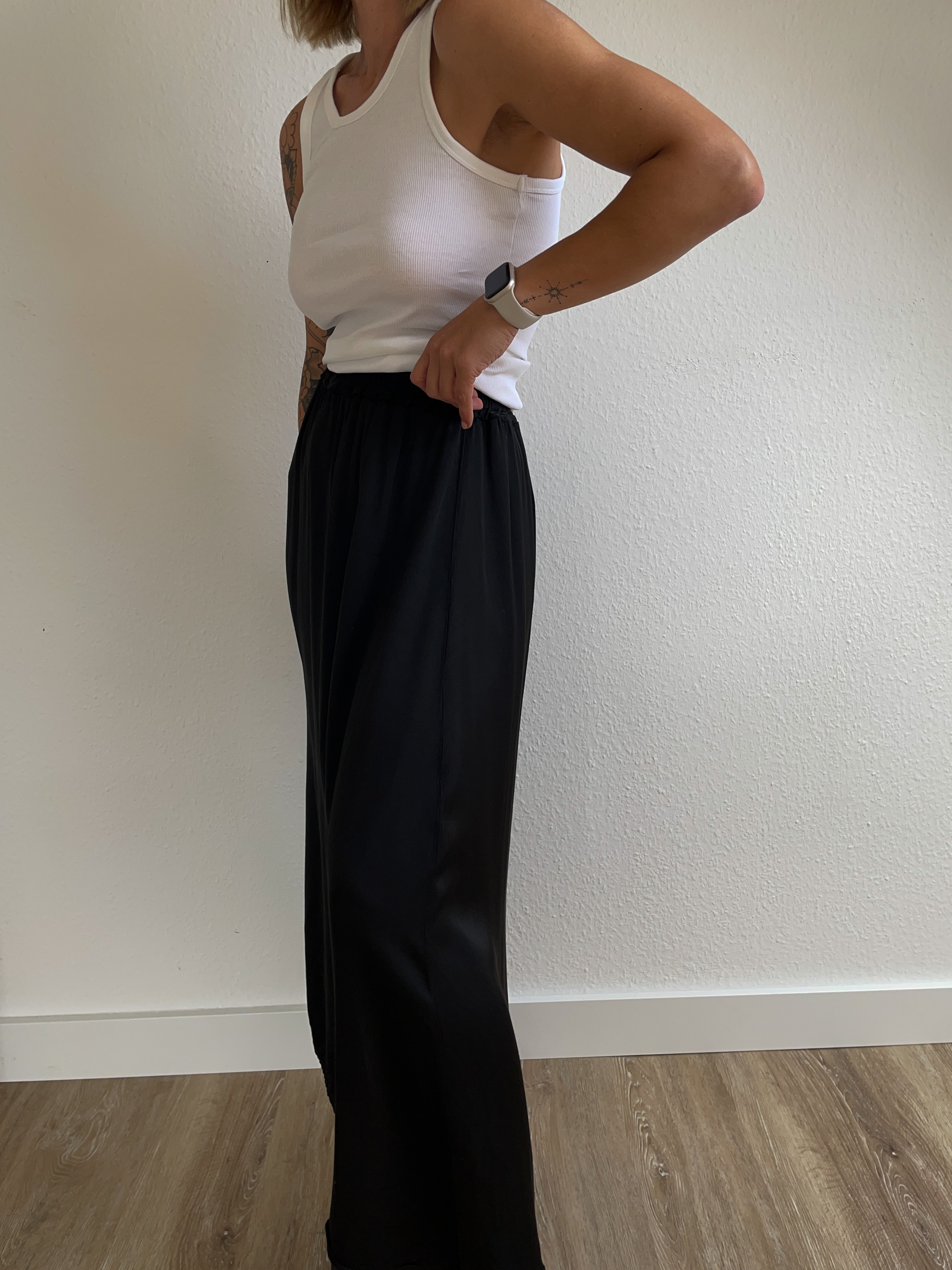 Satin Skirt Black Satin Skirt Black